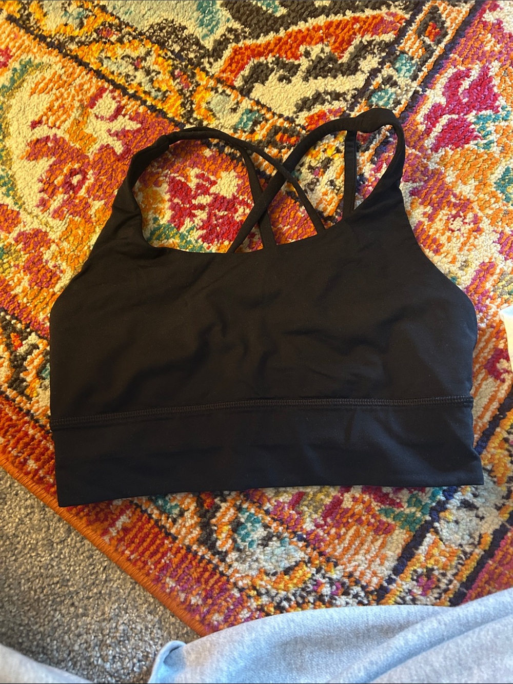 lululemon athletica Black Strappy Low-Impact Sports Bralette
